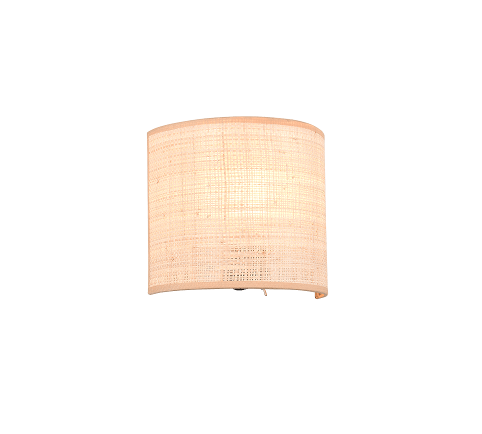 Aimee 20cm Nature applique murale De Trio Lighting - L'interrupteur d'alimentation est fixé à la lampe pour une manipulation facile.