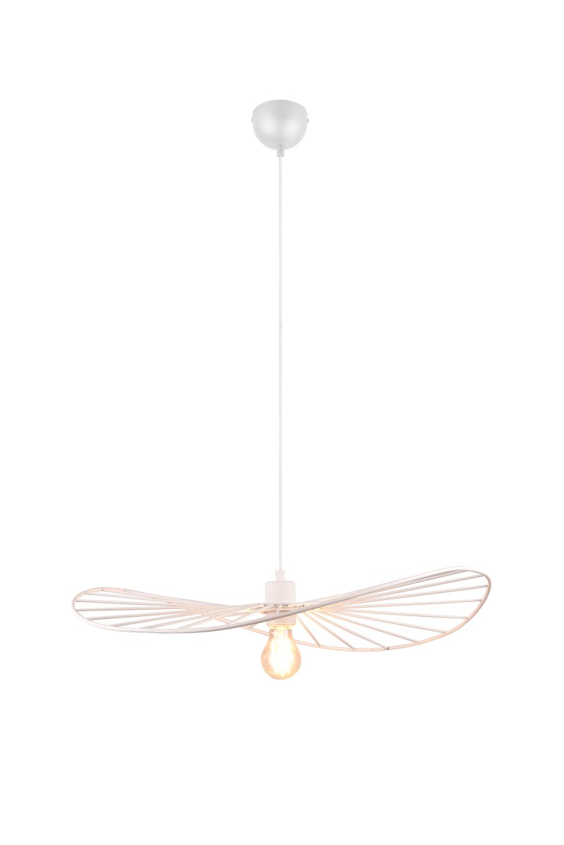 Chapeau Ø60 Blanc suspension De Trio Lighting - Chapeau donne à votre maison une mise à niveau à la fois visuelle et fonctionnelle.