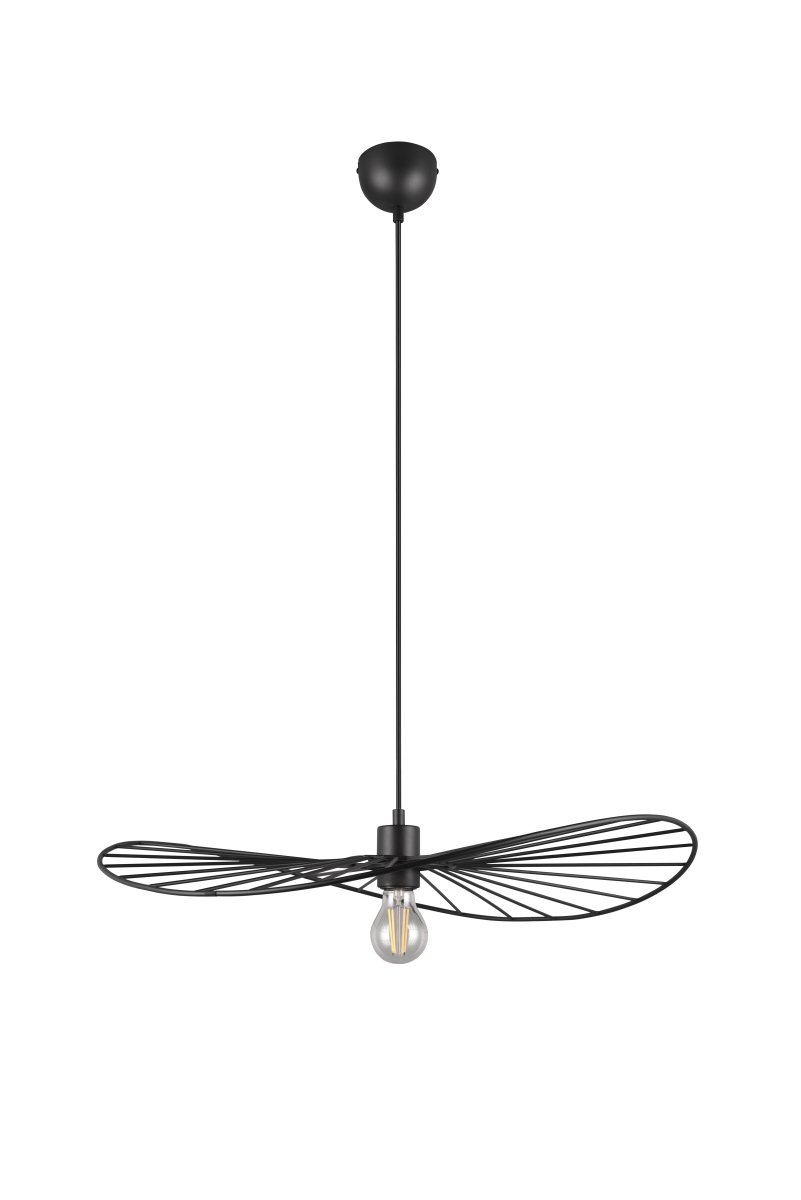 Chapeau Ø60 Noir suspension De Trio Lighting - Chapeau donne à votre maison une mise à niveau à la fois visuelle et fonctionnelle.
