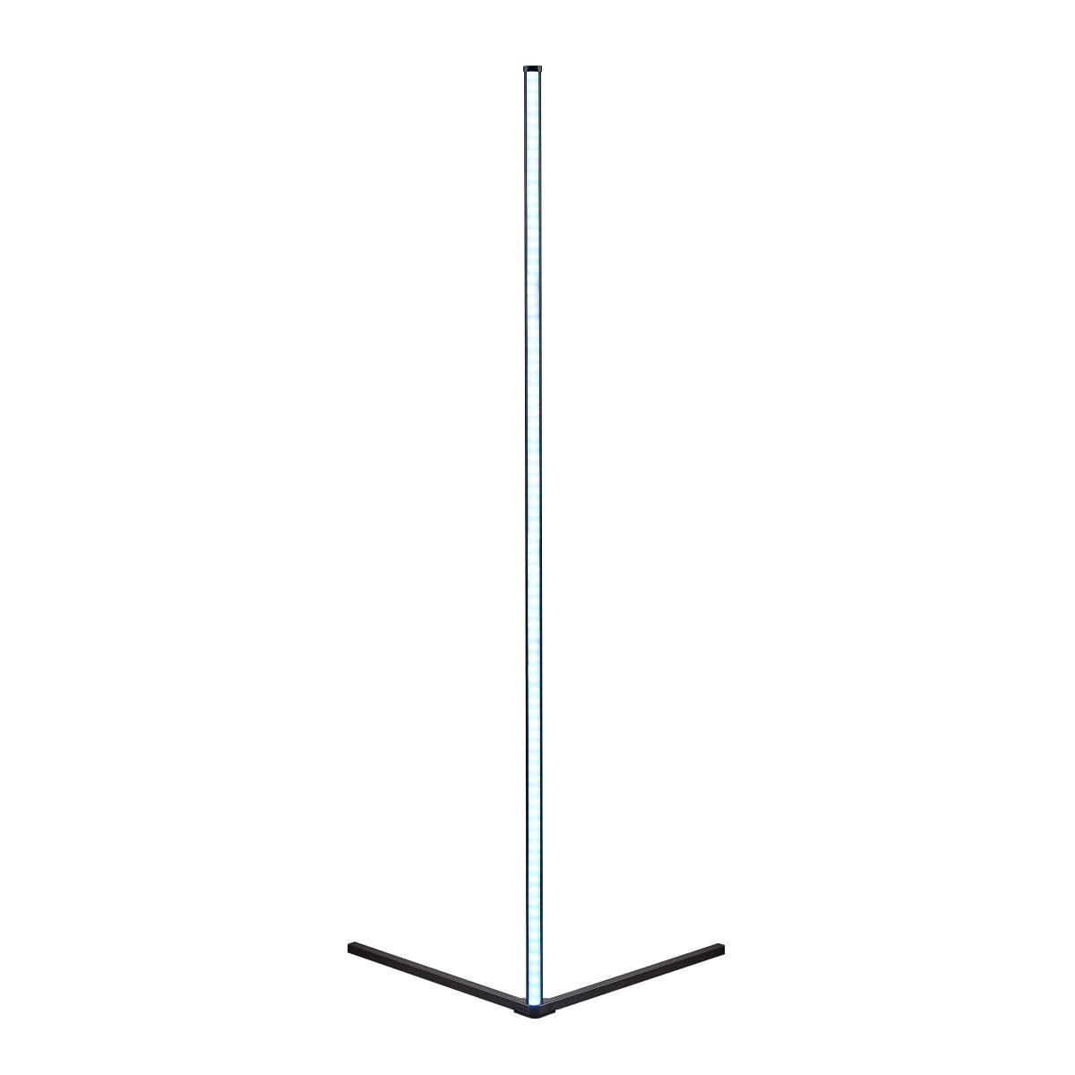 Level Noir lampadaire De Trio Lighting - Avec Sound Control, les LED RVB r&eacute;agissent au bruit ambiant et synchronisent les effets d'&eacute;clairage avec la musique, les films ou les jeux pour une exp&eacute;rience encore plus immersive.