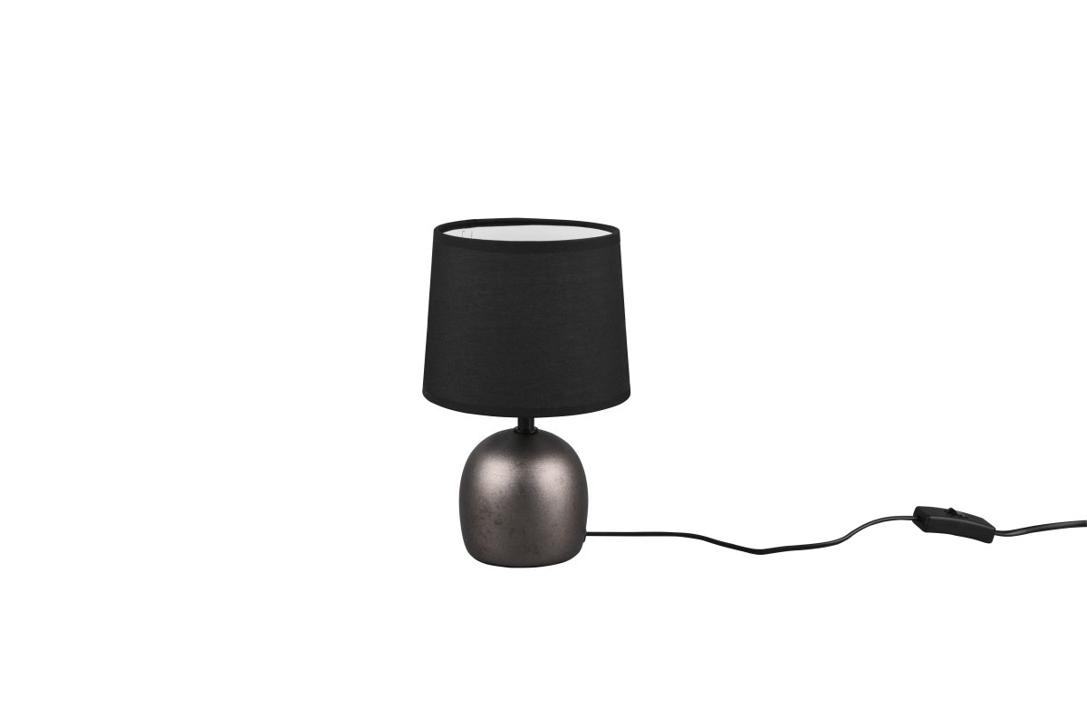 Malu 26cm Nickel antique lampe de table De Trio Lighting - 