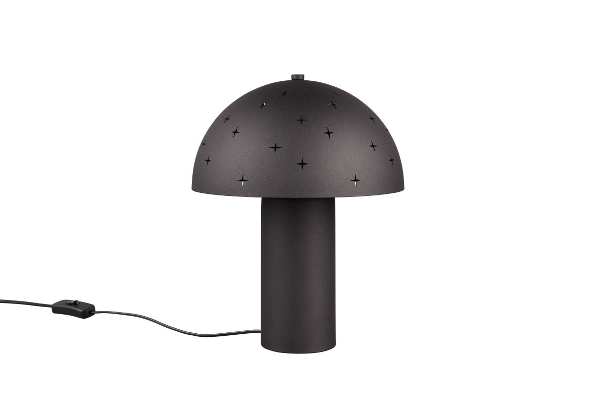 Seta 32cm Noir lampe de table De Trio Lighting - Donnez &agrave; votre salon ou &agrave; votre table de chevet une expression intemporelle et une touche moderne avec la lampe de table Seta.