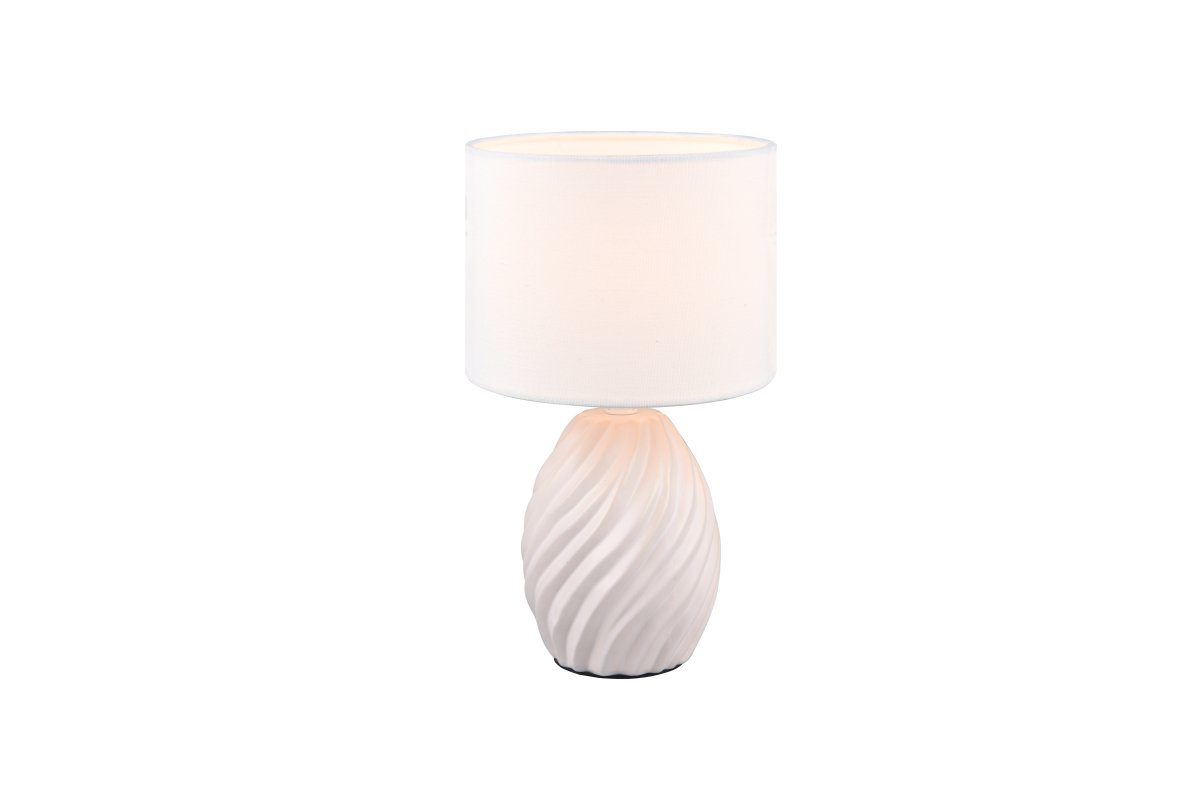 Melva 30cm Blanc lampe de table De Trio Lighting - Am&eacute;liorez votre int&eacute;rieur avec la lampe de table Melva &ndash; une combinaison parfaite de style et de fonctionnalit&eacute;.