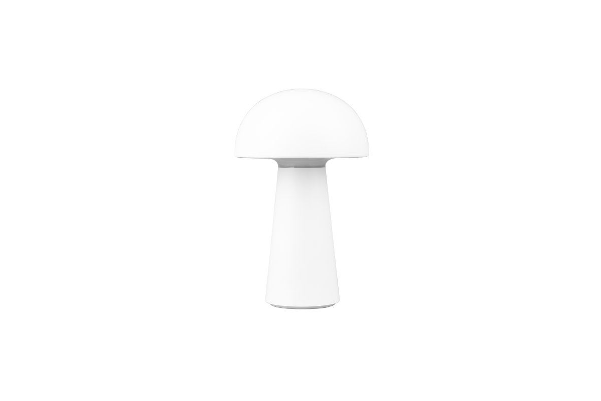 Lennon 22cm Blanc portable De Trio Lighting - La lampe de table Lennon allie un design &eacute;l&eacute;gant &agrave; une fonction pratique et est parfaite pour une utilisation int&eacute;rieure et ext&eacute;rieure.