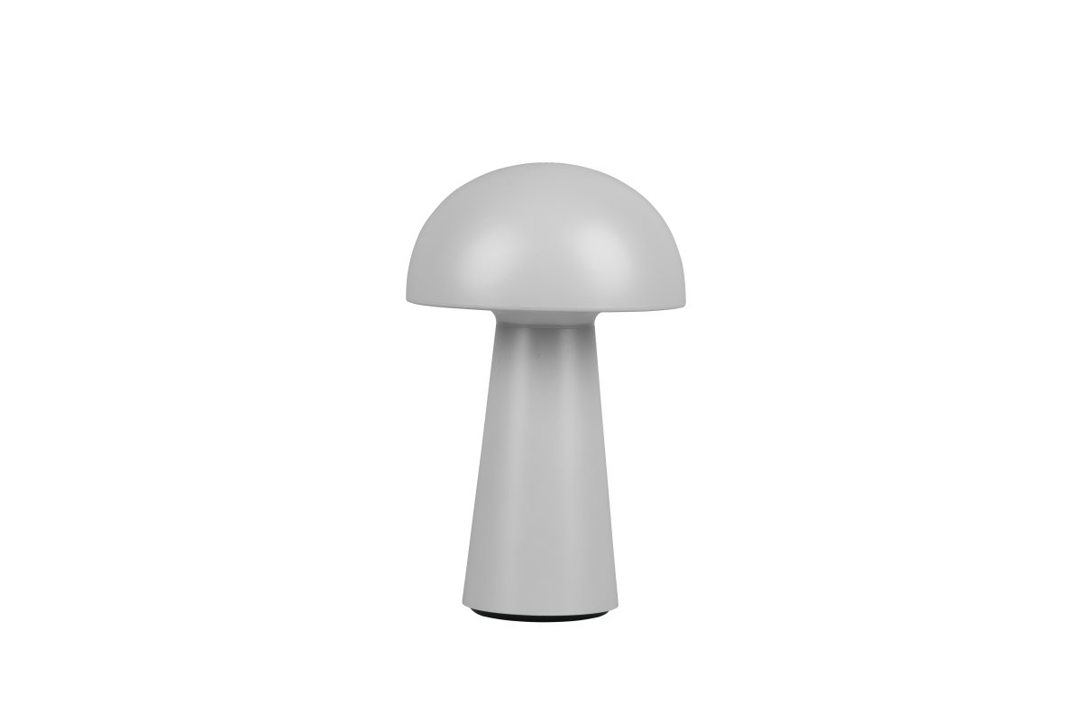 Lennon 22cm Gris portable De Trio Lighting - La lampe de table Lennon allie un design élégant à une fonction pratique et est parfaite pour une utilisation intérieure et extérieure.