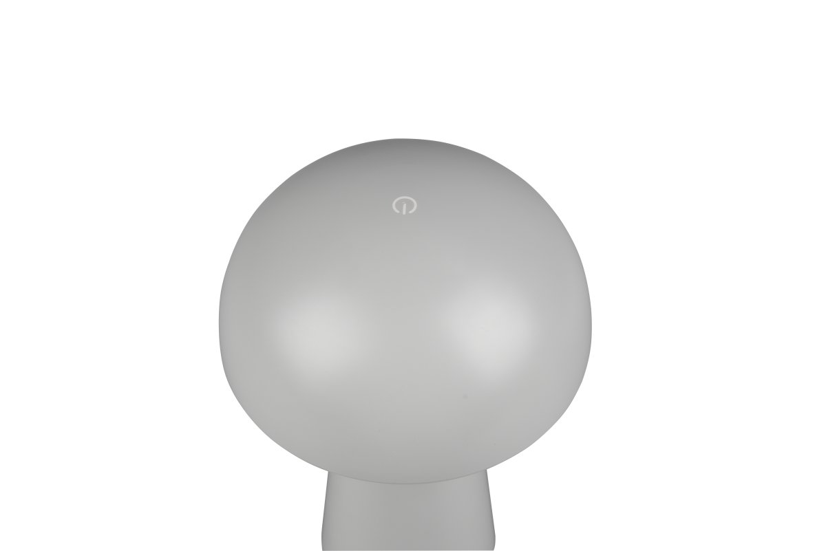 Lennon 22cm Gris portable De Trio Lighting - La lampe de table Lennon allie un design élégant à une fonction pratique et est parfaite pour une utilisation intérieure et extérieure.