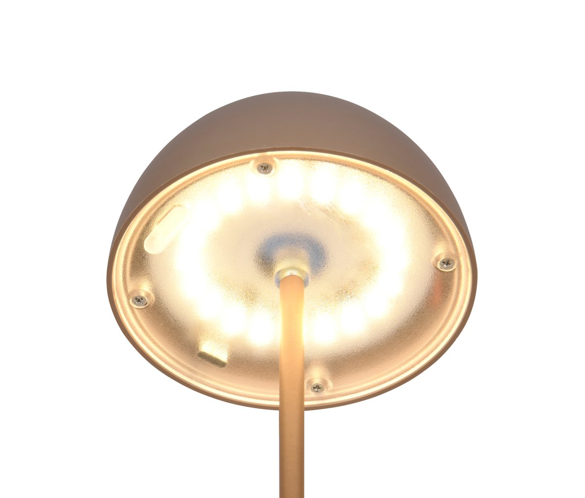 Ortiz 20cm Marron clair portable De Trio Lighting - 
