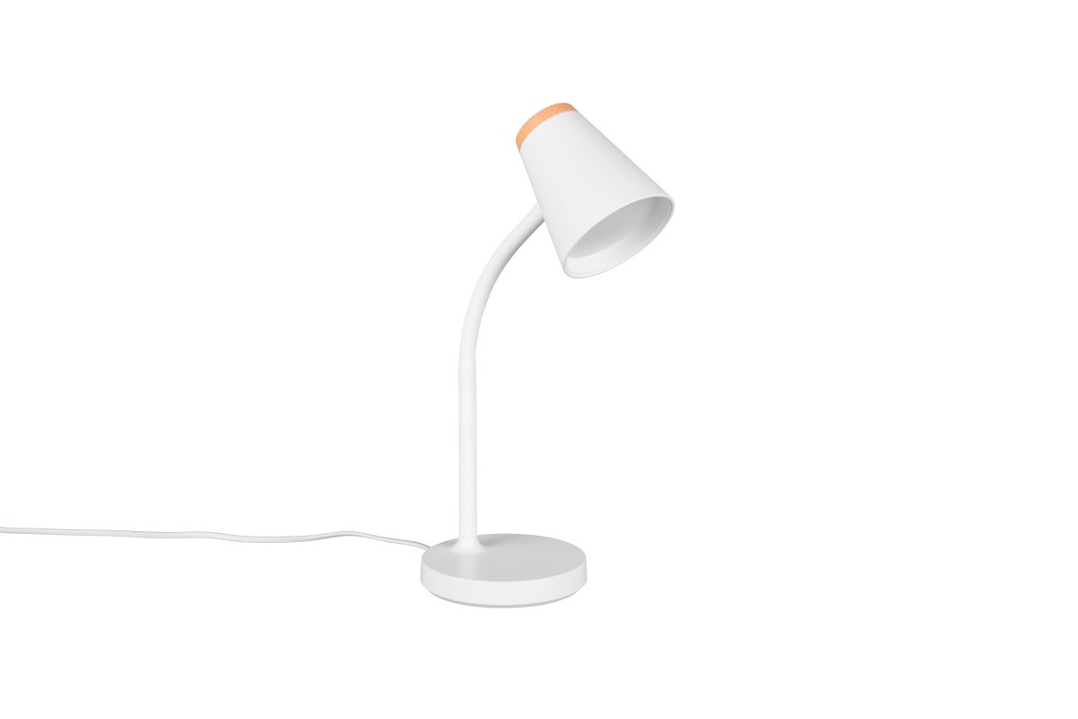 Pongo 36cm Blanc lampe de bureau De Trio Lighting - 
