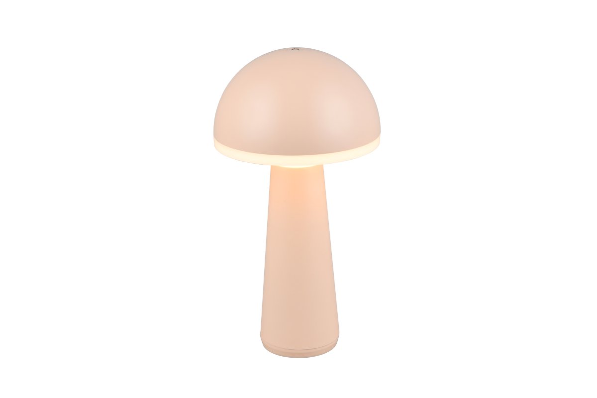 Fungo 30cm Sable portable De Trio Lighting - Doté d'une fonction tactile pour la gradation et la couleur de la lumière réglable ainsi que d'une station de charge séparée, c'est une source de lumière flexible pour l'intérieur et l'extérieur.