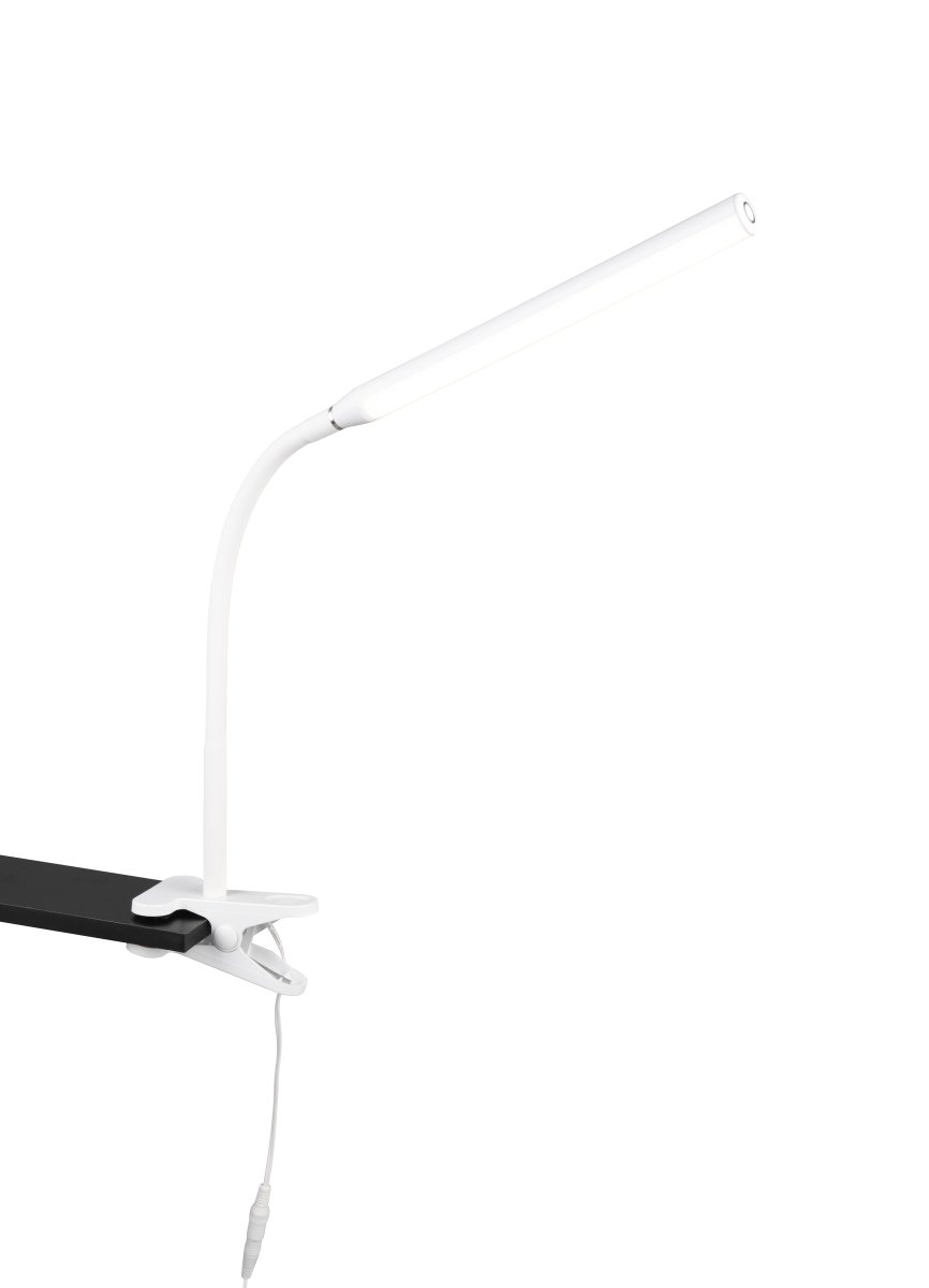 Nevada Blanc lampe à pince De Trio Lighting - Le variateur intégré permet de régler individuellement la luminosité, tandis que la couleur de lumière réglable crée l'atmosphère adéquate.