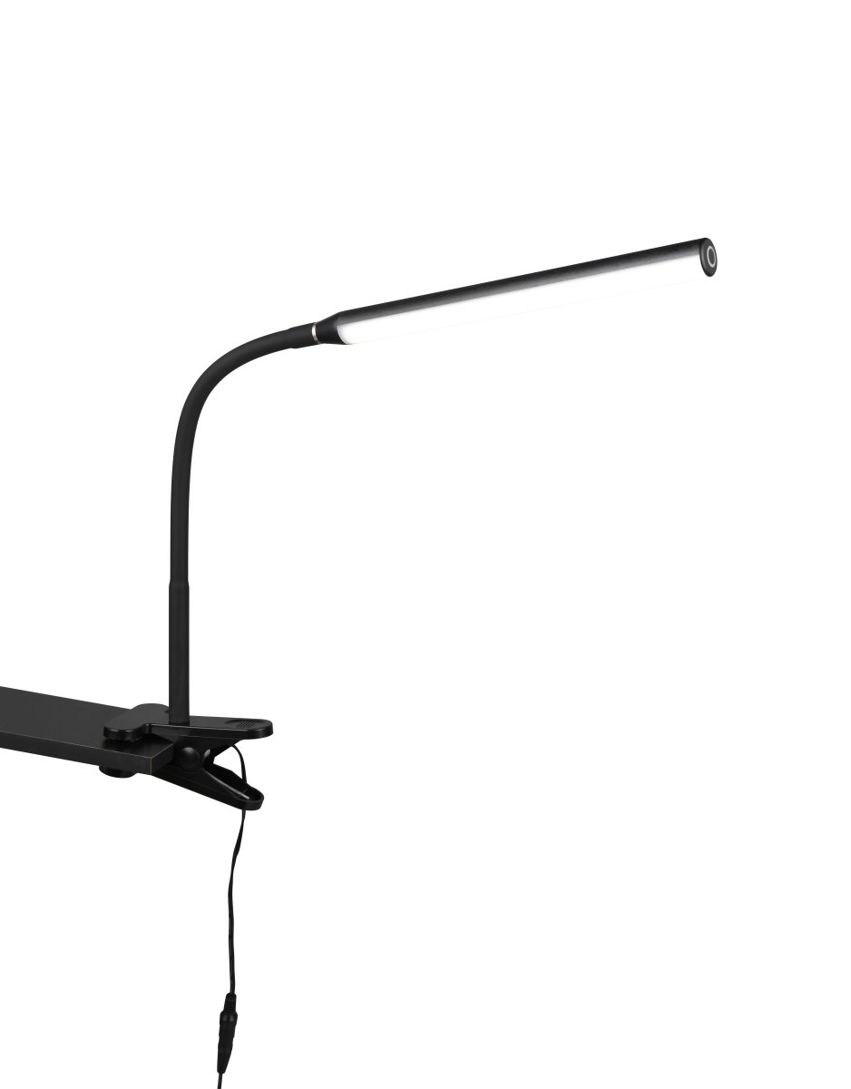 Nevada Noir lampe à pince De Trio Lighting - Le variateur intégré permet de régler individuellement la luminosité, tandis que la couleur de lumière réglable crée l'atmosphère idéale.