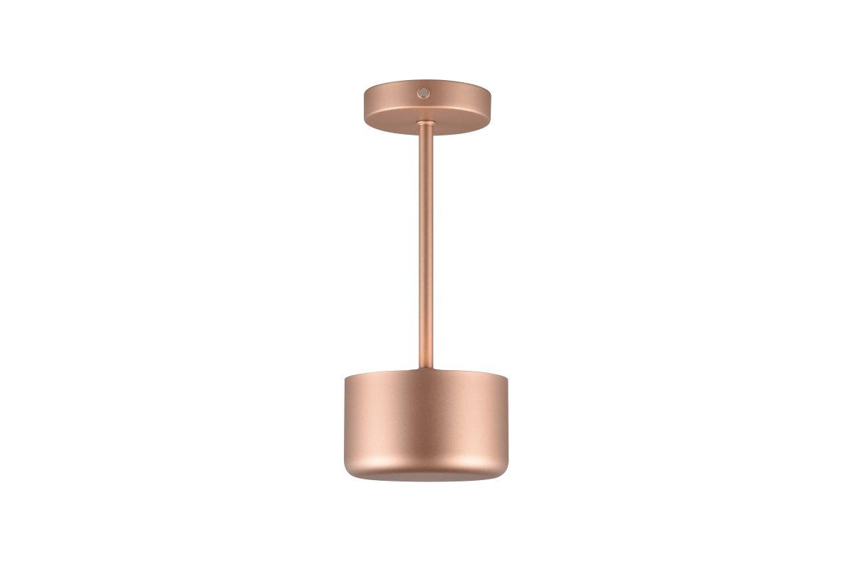 Jeff 30cm Brun portable De Trio Lighting - Grâce à sa batterie rechargeable et à sa recharge facile via le port USB-C, il peut être placé n'importe où sans câble et crée une ambiance lumineuse chaleureuse.