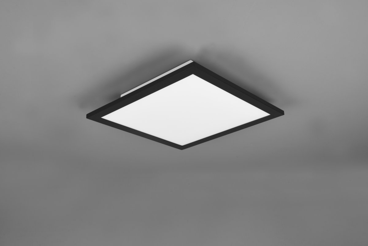 Alpha 30cm Noir plafonnier De Trio Lighting - 