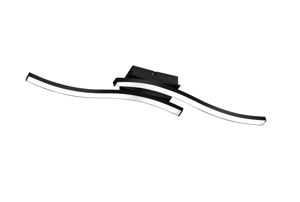 Route 56cm Noir plafonnier De Trio Lighting - 