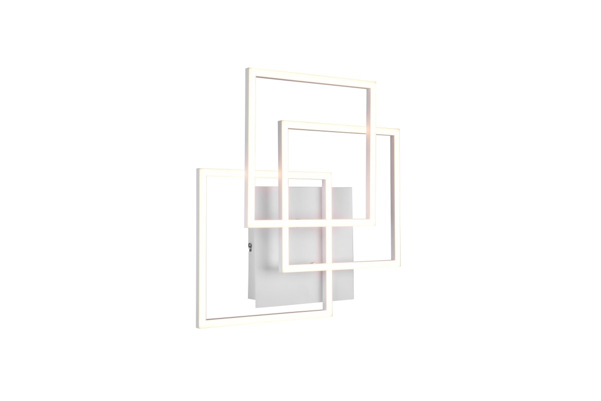 Mobile 42cm Blanc plafonnier De Trio Lighting - Le design minimaliste en blanc mat fait de cette lampe un élément de design d'intérieur polyvalent qui s'intègre dans de nombreux styles différents tout en offrant une élégance et une fonctionnalité modernes.