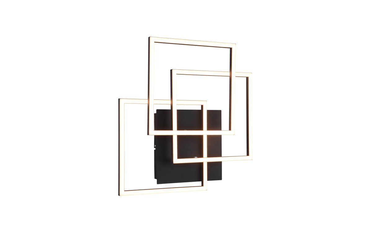 Mobile 42cm Noir plafonnier De Trio Lighting - Le design minimaliste en noir mat fait de cette lampe un élément de design d'intérieur polyvalent qui s'intègre dans de nombreux styles différents tout en offrant une élégance et une fonctionnalité modernes.