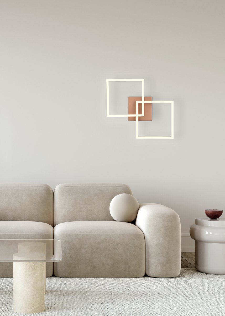 Trail 60cm Brun plafonnier De Trio Lighting - La combinaison &eacute;l&eacute;gante de la couleur &laquo; caf&eacute; &raquo; intemporelle et du m&eacute;tal de haute qualit&eacute; donne &agrave; la lampe une apparence noble et cr&eacute;e une atmosph&egrave;re agr&eacute;able dans la pi&egrave;ce.