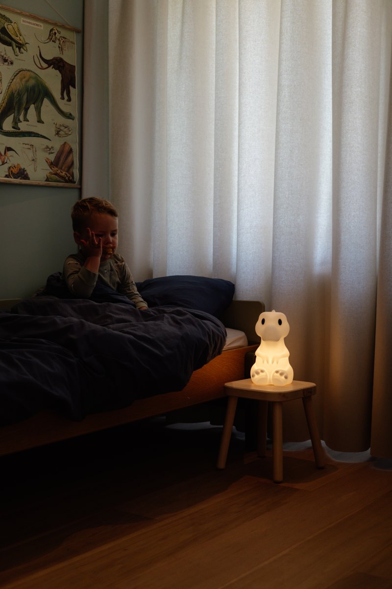 Rena First Light Blanc lampe pour enfant De Mr Maria - Avec une autonomie de batterie allant jusqu'&agrave; 120 heures (selon la luminosit&eacute;) et une charge facile via USB-C, il est pr&ecirc;t &agrave; &eacute;clairer la nuit encore et encore.