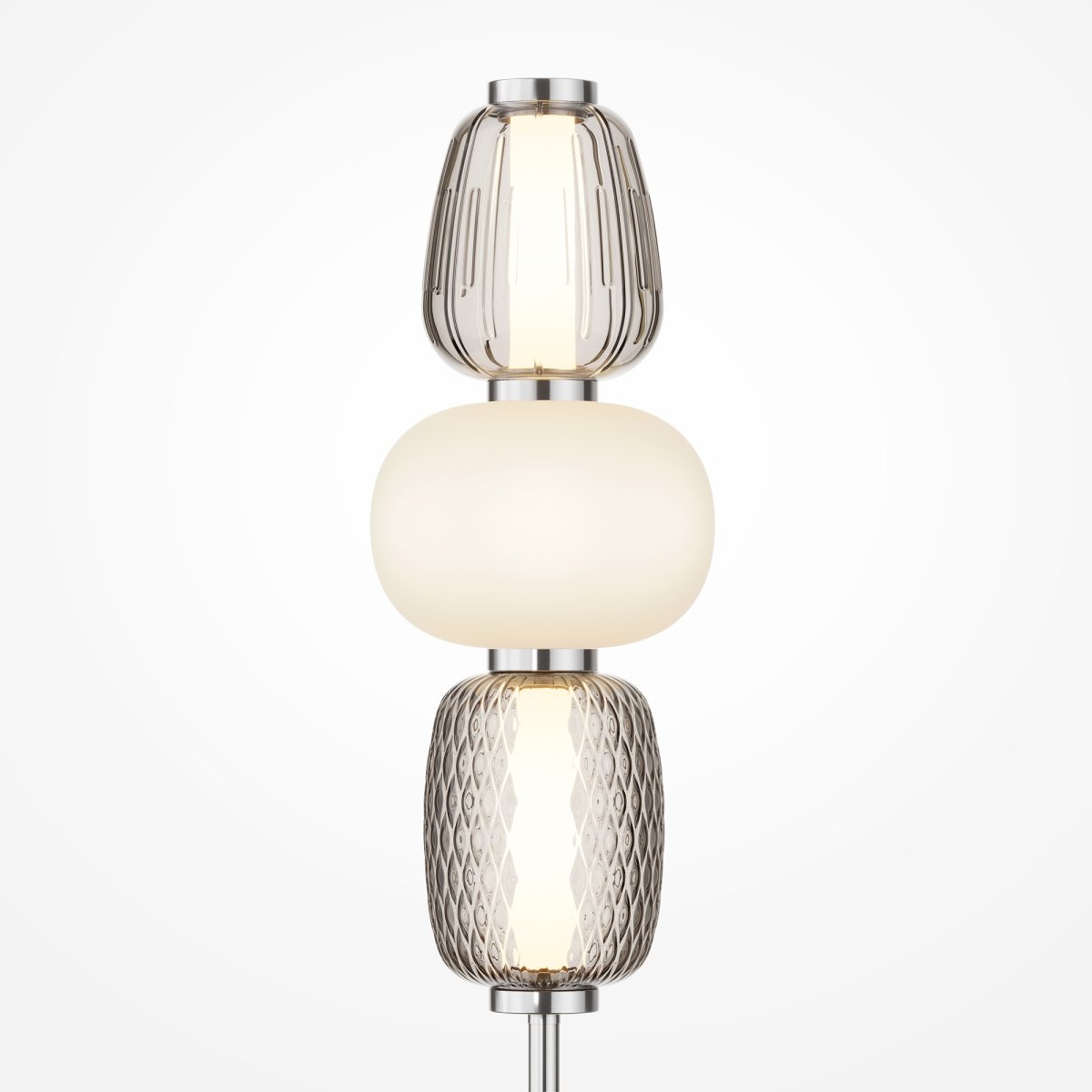 Pattern 68cm Chrome lampe de table De Maytoni - Cette lampe sert à la fois de source de lumière élégante et d’élément décoratif dans votre maison.