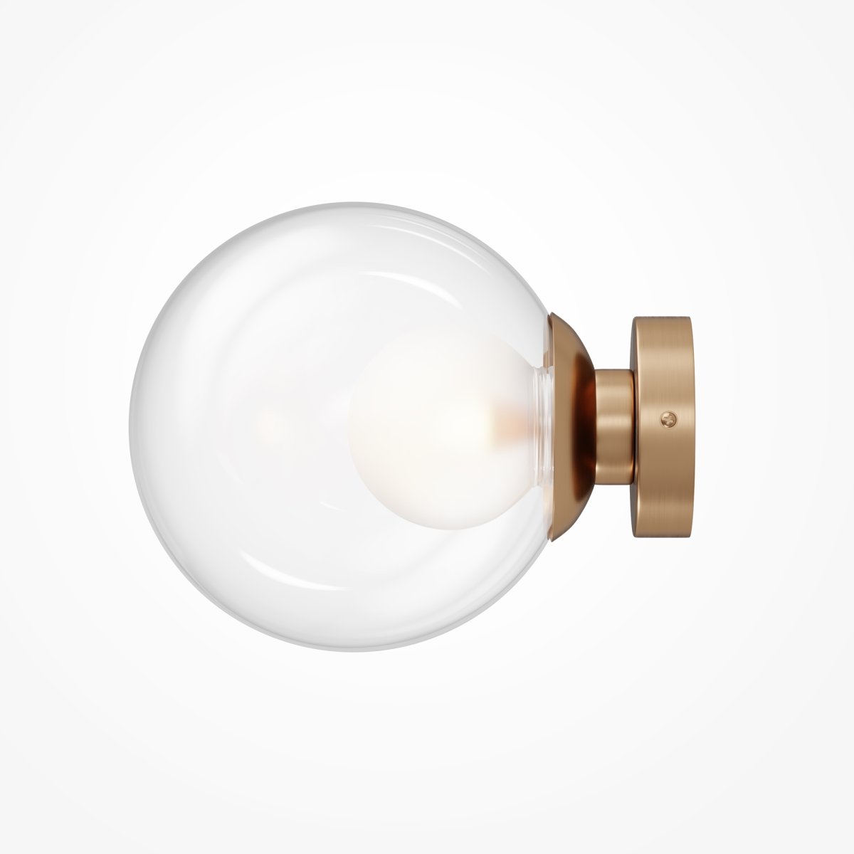 Basic form Ø20 Or applique murale De Maytoni - Cette lampe s'intègre parfaitement dans la chambre, le couloir ou la salle de bain et constitue un excellent ajout à un style de décoration intérieure moderne et sophistiqué.