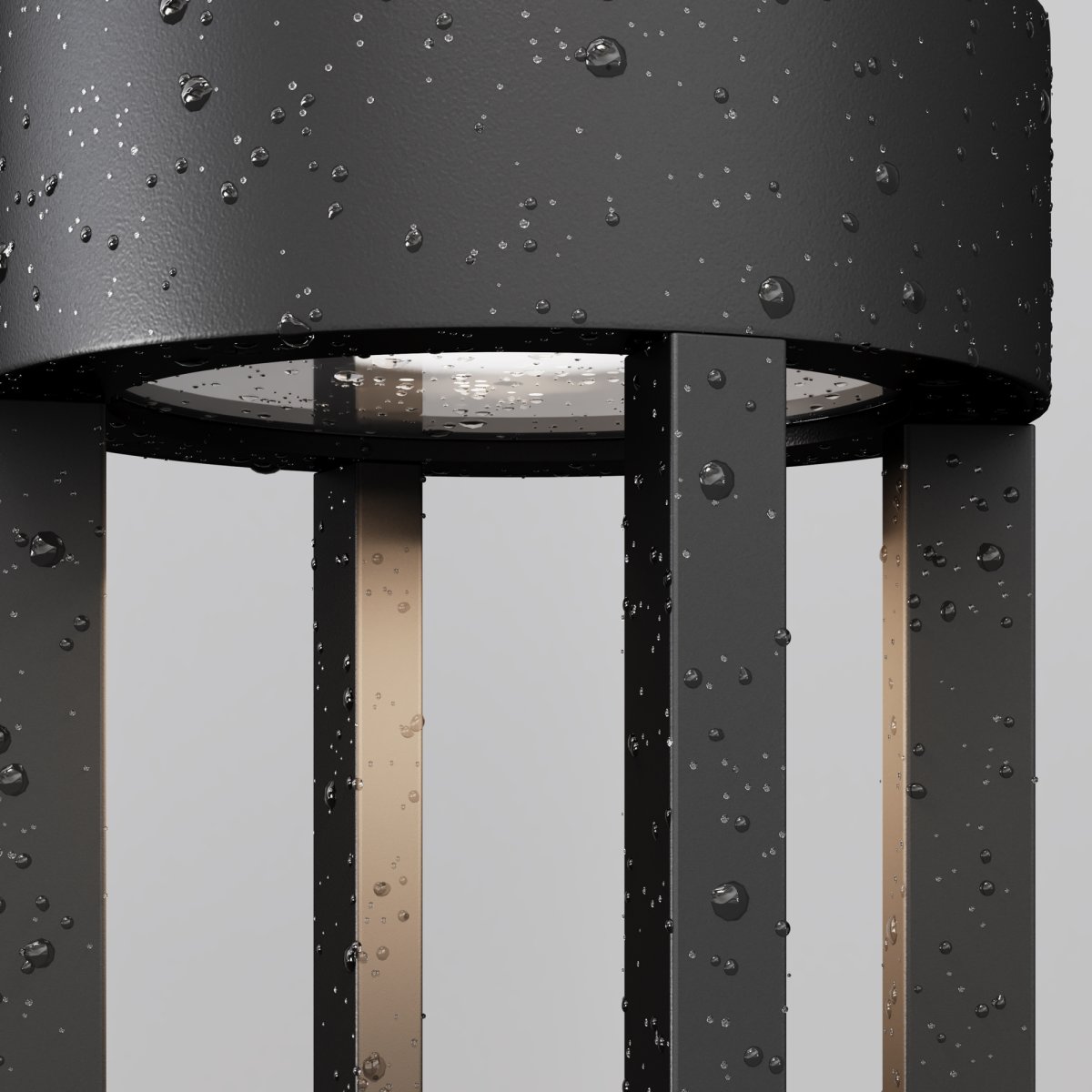 Vint 60cm Graphite bornes De Maytoni - Avec son indice de protection IP65 élevé, la lampe offre une excellente protection contre la poussière et l'humidité, ce qui en fait une solution fiable pour une utilisation en extérieur toute l'année.