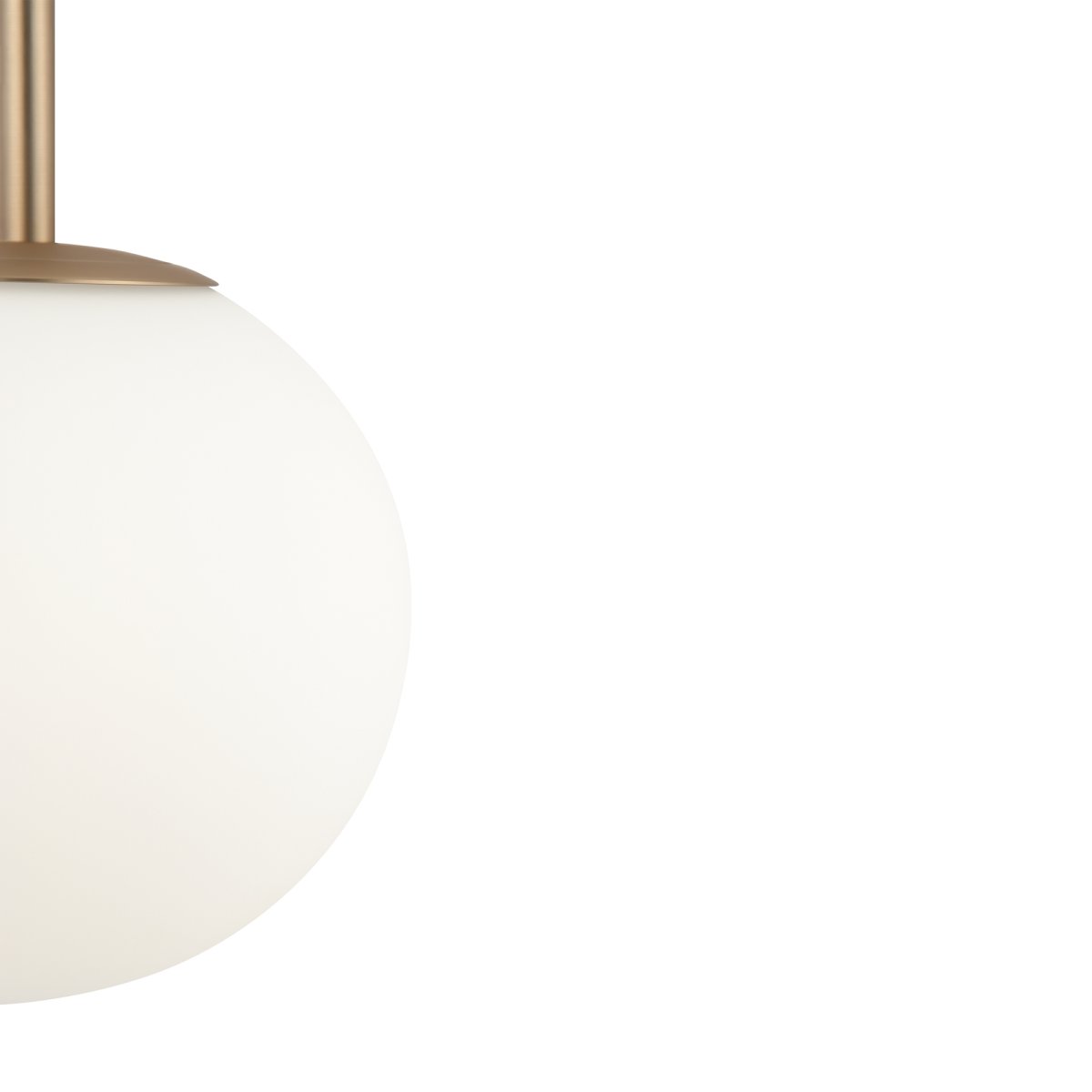 Basic form Ø18 Or suspension De Maytoni - Avec son globe en verre opale doux et son boîtier métallique fin d'aspect doré, la lampe offre une lumière belle et agréable qui s'intègre parfaitement dans les styles d'intérieur modernes et classiques.