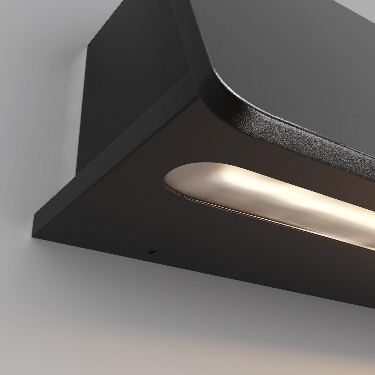 Trupp Graphite lampe d’extérieur De Maytoni - La lumière en forme de diamant crée une apparence élégante et est parfaite pour éclairer les allées et les zones d'entrée.