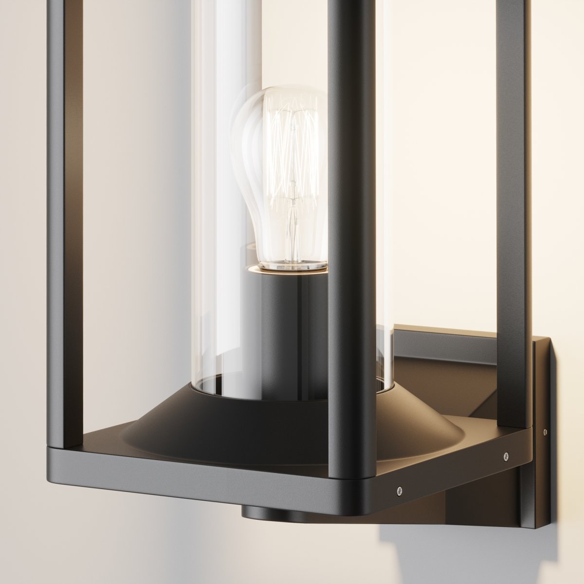 Cell Graphite lampe d’extérieur De Maytoni - Avec sa conception ouverte et son cadre en métal robuste, il émet une lumière chaleureuse et invitante, parfaite pour une utilisation intérieure et extérieure.