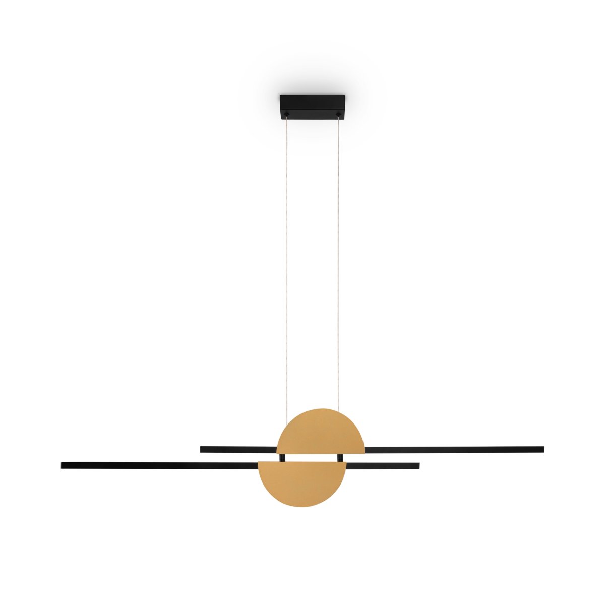 Skyline 110cm Noir suspension De Maytoni - Avec une source lumineuse LED intégrée et une température de couleur de 4000 K, cette suspension apporte à la fois style et fonctionnalité à votre maison.