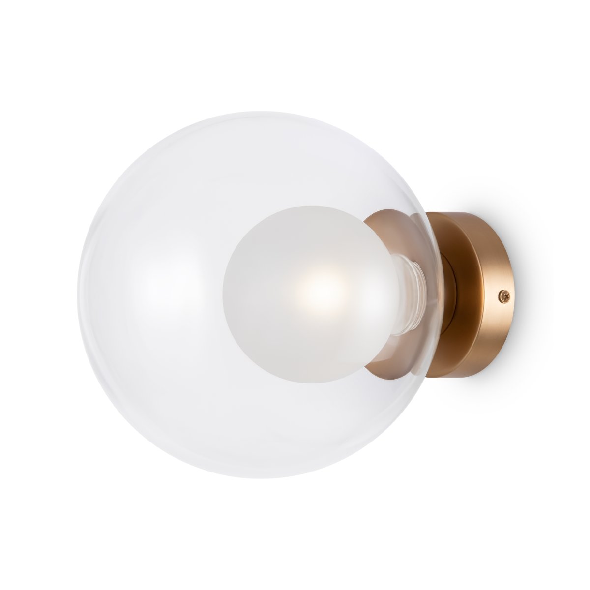 Basic form Ø20 Or applique murale De Maytoni - Cette lampe s'intègre parfaitement dans la chambre, le couloir ou la salle de bain et constitue un excellent ajout à un style de décoration intérieure moderne et sophistiqué.