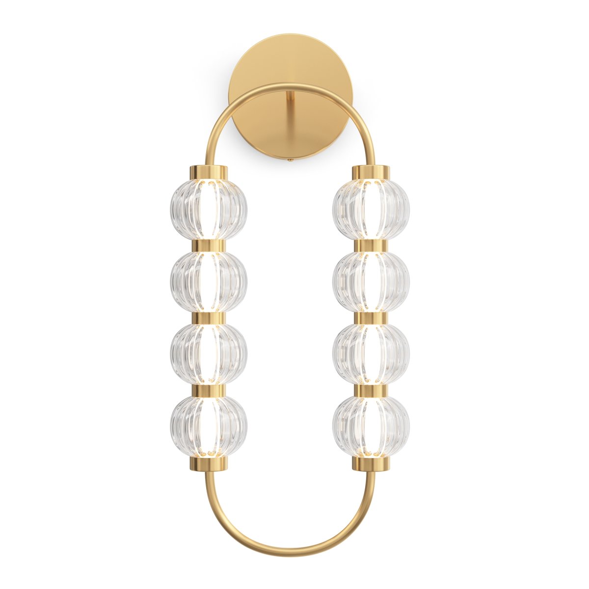 Amulet 60cm Or applique murale De Maytoni - La forme incurvée unique de la lampe fournit une lumière agréable qui illumine l'atmosphère de n'importe quelle pièce et est parfaite pour les couloirs et les salons.