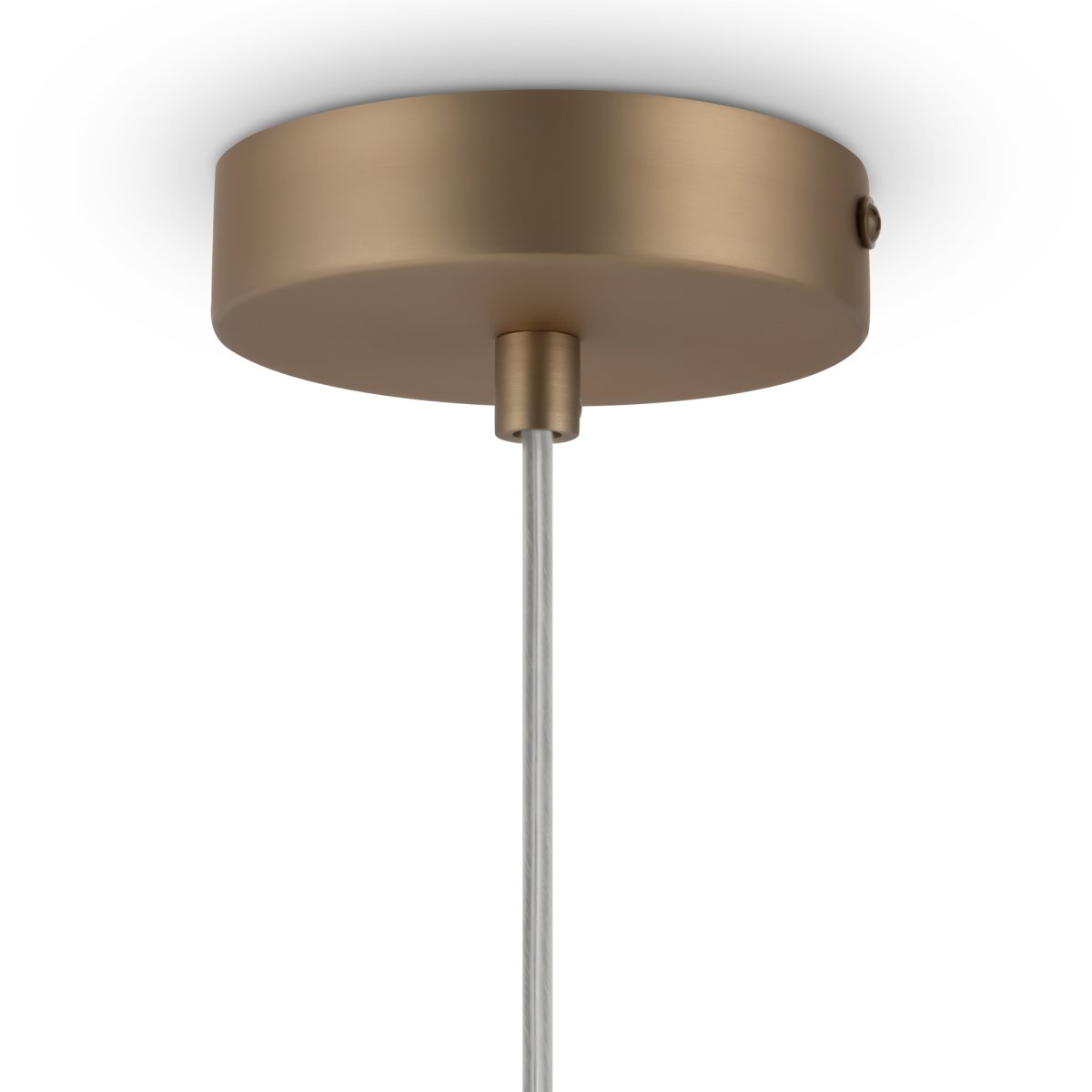 Basic form Ø18 Or suspension De Maytoni - Avec son globe en verre opale doux et son boîtier métallique fin d'aspect doré, la lampe offre une lumière belle et agréable qui s'intègre parfaitement dans les styles d'intérieur modernes et classiques.