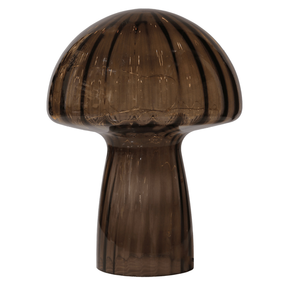 Mushroom 23cm Bordeaux lampe de table De Pixie Design - Il est &eacute;quip&eacute; d'une minuterie et d'un variateur pratique &agrave; 5 niveaux pour r&eacute;gler la lumi&egrave;re selon les besoins, ce qui le rend parfait &agrave; la fois comme &eacute;clairage de travail et comme &eacute;clairage de soir&eacute;e chaleureux.