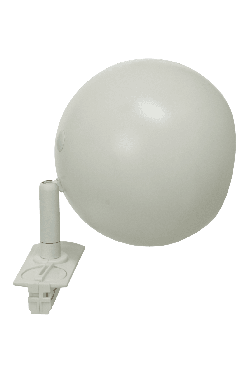 Ball spotlight Blanc mat De Aneta Lighting - Le spot Ball, élégant et moderne, est spécialement conçu pour le système d'éclairage sur rail Trackline d'Aneta.