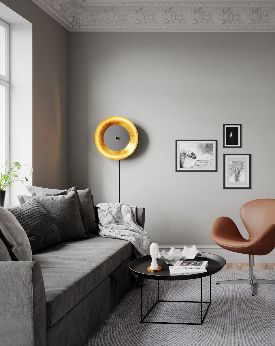Shelby Ø50 Noir mat applique murale De By Rydéns - L'applique murale Shelby allie harmonieusement forme et fonction, offrant à la fois un éclairage pratique et un détail artistique saisissant qui rehaussera véritablement votre espace de vie.