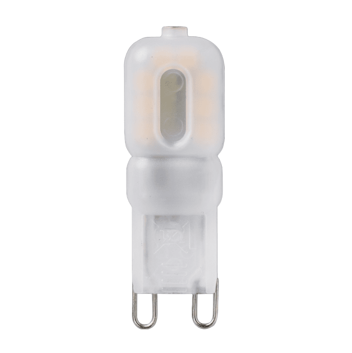 LED G9 mat 0,3W 2500K Dimmable Blanc De Unison - Sa surface mate assure une distribution douce de la lumi&egrave;re et, avec une valeur CRI de 90+, reproduit les couleurs de mani&egrave;re naturelle.