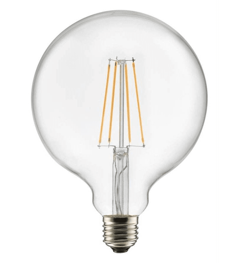 E27 Globe 7,5W 2200K Dimmable Transparent De Unison - Id&eacute;al pour les installations d&eacute;coratives qui n&eacute;cessitent un design classique avec une efficacit&eacute; &eacute;nerg&eacute;tique moderne.