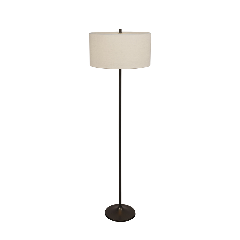  Soft Blanc/bronze lampadaire De Belid - Le diffuseur int&eacute;gr&eacute; en PMMA recycl&eacute; et recyclable assure une r&eacute;partition uniforme et confortable de la lumi&egrave;re.