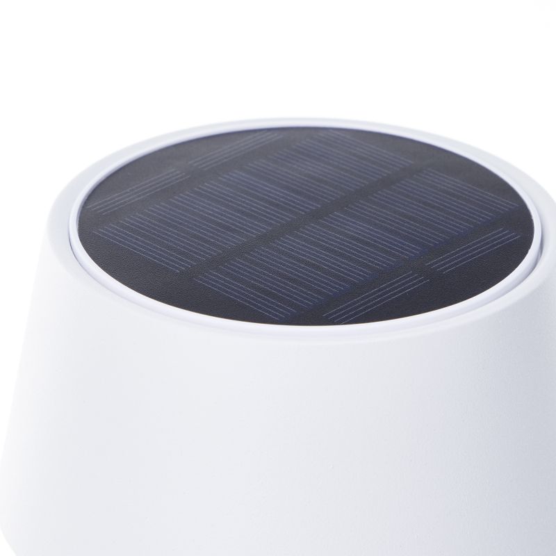 Picco 30cm Blanc lampe solaire De Brilliant - Gr&acirc;ce &agrave; son indice de protection IP44, la lampe est &eacute;tanche aux &eacute;claboussures et &agrave; la poussi&egrave;re, ce qui en fait un choix fiable pour le jardin, le balcon ou la terrasse.