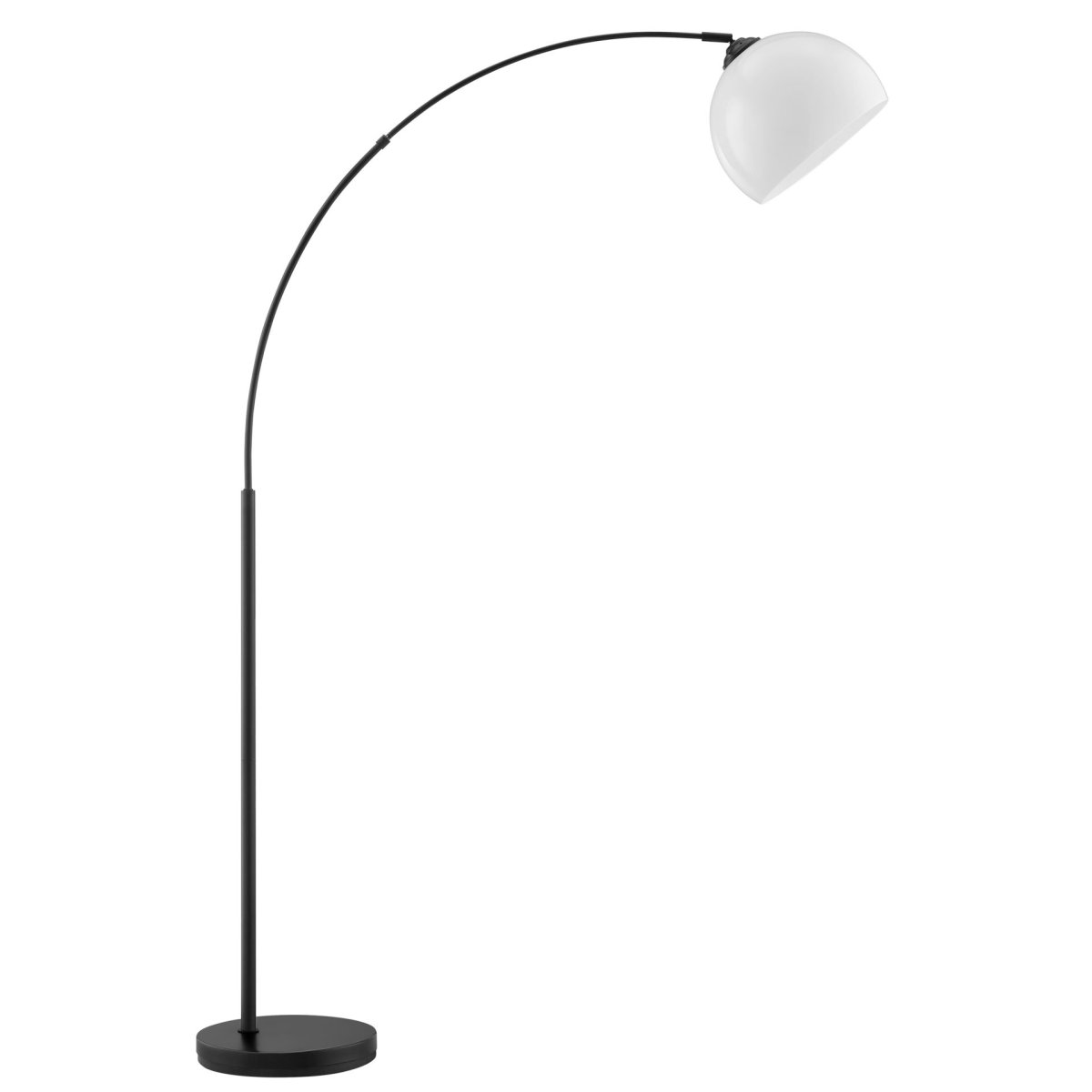 Vessa Noir lampadaire De Brilliant - Le lampadaire est fourni avec un c&acirc;ble noir de 2 m&egrave;tres, un interrupteur au pied et une prise secteur.