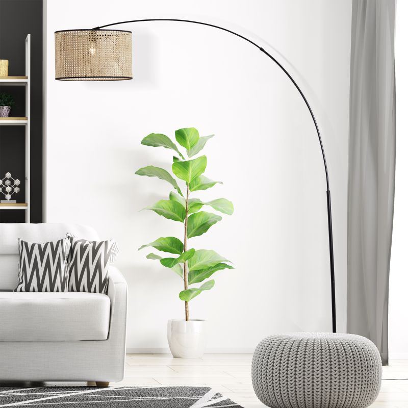 Wiley Nature lampadaire De Brilliant - Fourni avec un câble de 2 m, une pédale et une prise.