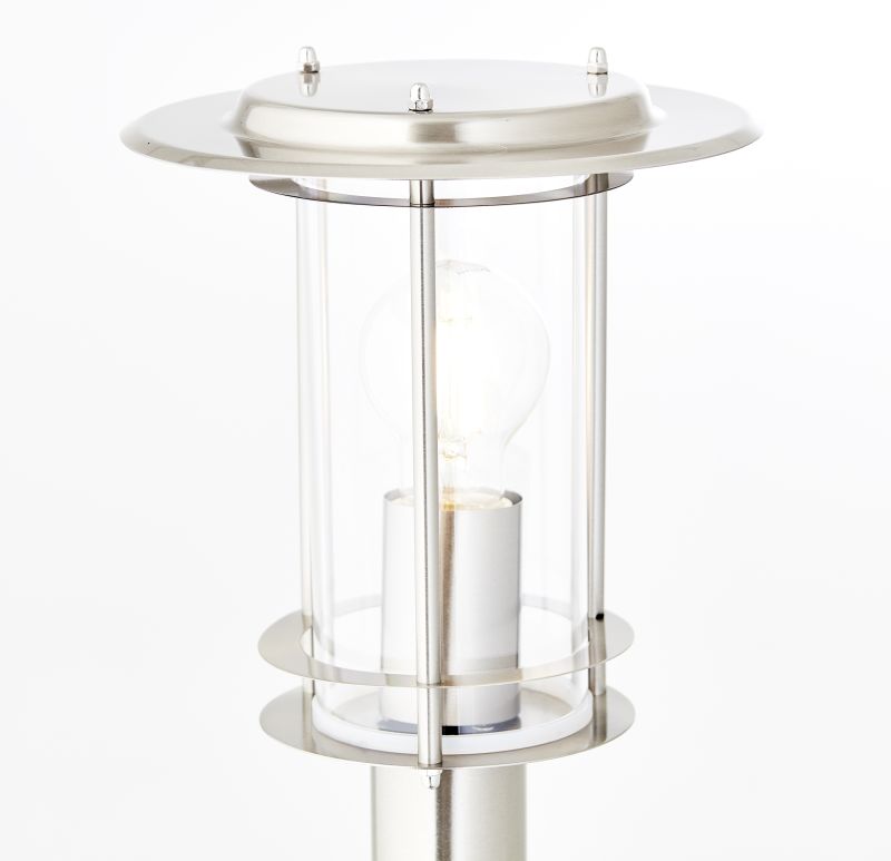 York 100cm Acier bornes De Brilliant - D'une hauteur d'un mètre, elle offre une orientation claire dans l'obscurité tout en apportant une touche d'élégance à votre extérieur.