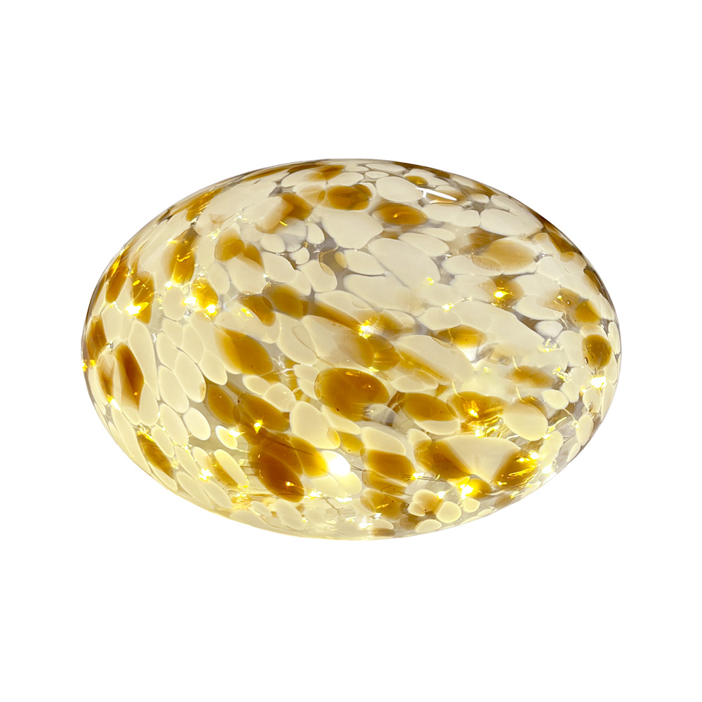 Sten 15cm Marron/Blanc lampe de table De Pixie Design - La lampe en pierre de Pixie Design a un beau design avec une surface marbr&eacute;e en marron et blanc.