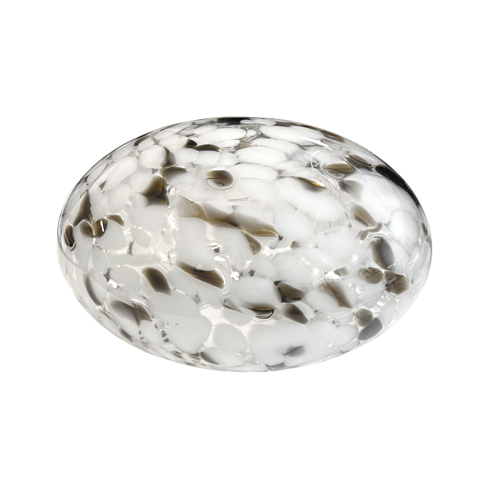 Sten 15cm Noir et blanc lampe de table De Pixie Design - La lampe en pierre de Pixie Design a un beau design avec une surface marbr&eacute;e en noir et blanc.