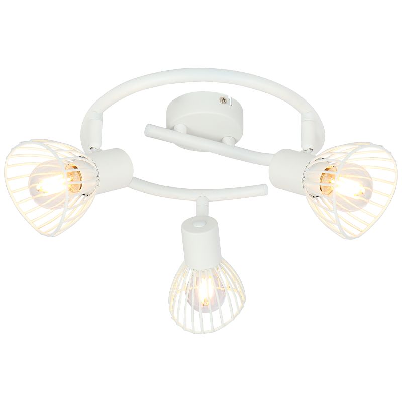 Elhi 3 Blanc spot De Brilliant - Ses têtes réglables permettent d'orienter la lumière vers des détails précis ou d'éclairer toute la pièce.