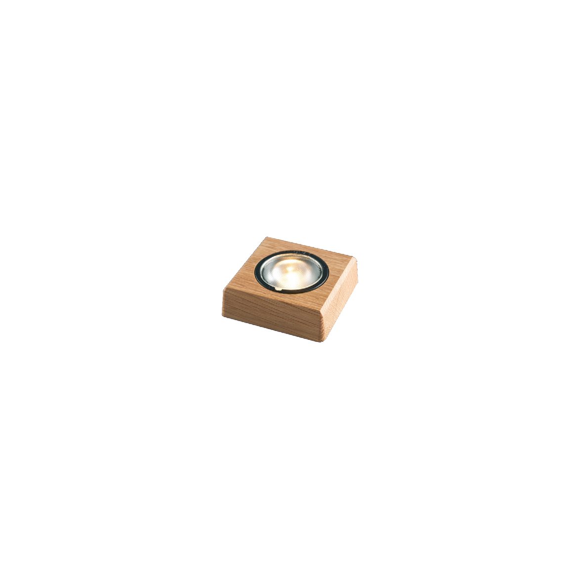 Socle Lumineux 11x11cm Chêne De Frilight - Le panneau lumineux est livr&eacute; complet avec un c&acirc;ble de 2,2 m de long, un interrupteur d'alimentation et une prise.