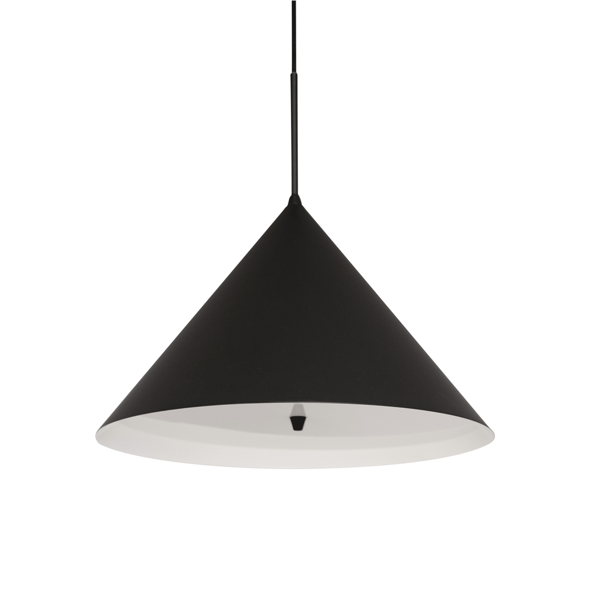 Idre Ø45 Svart suspension De Armaturhantverk - Idre &auml;r en modern och stilren taklampa i pl&aring;t som &auml;r enkel att palcera i hemmet.