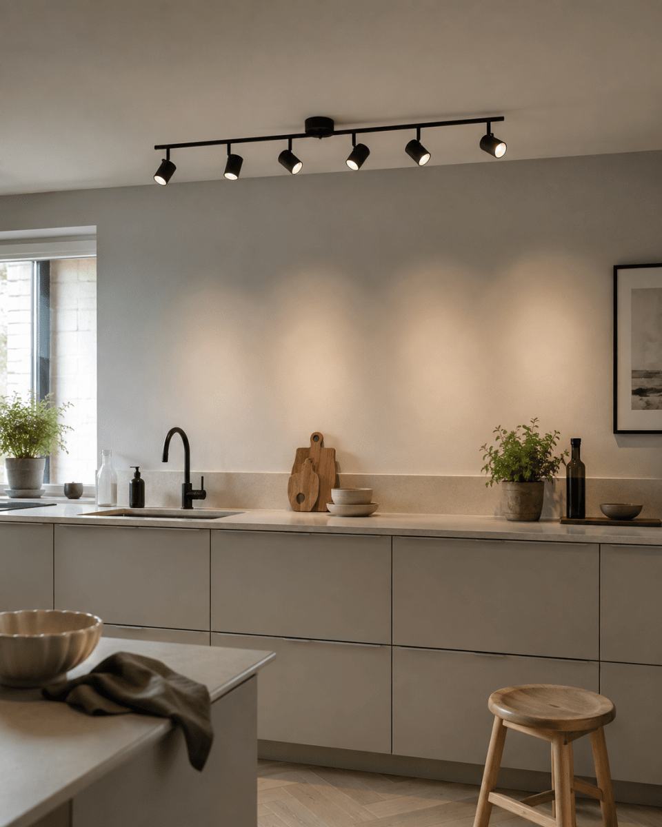 Omega 6 Noir spot De Nordic Lighting - Installez-le dans le couloir, la cuisine ou la chambre.