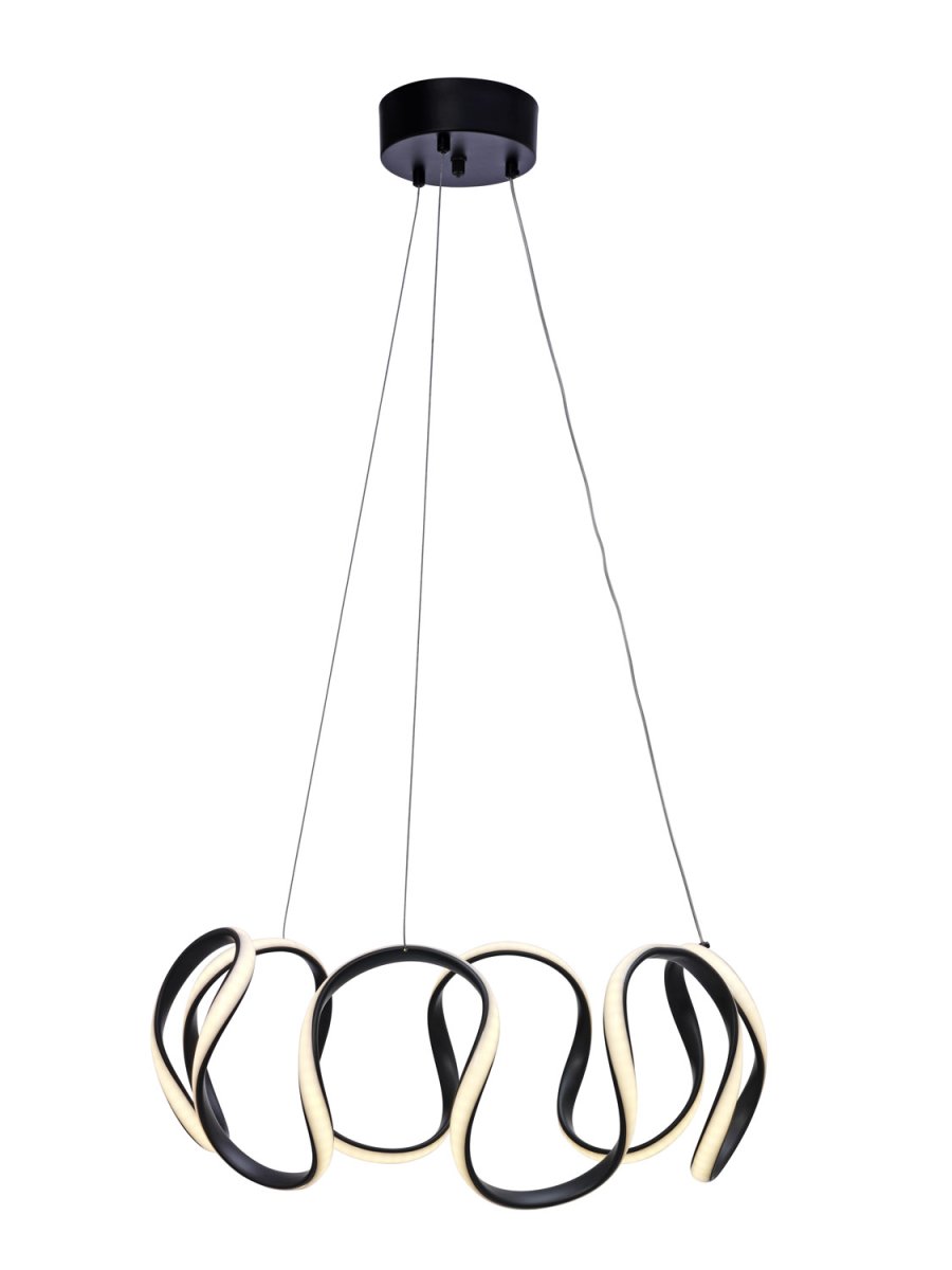 Wave Ø55 Noir suspension De Cottex - Le variateur intégré à 3 niveaux permet un réglage facile de la luminosité via un interrupteur mural standard et offre une flexibilité maximale pour créer l'atmosphère parfaite.