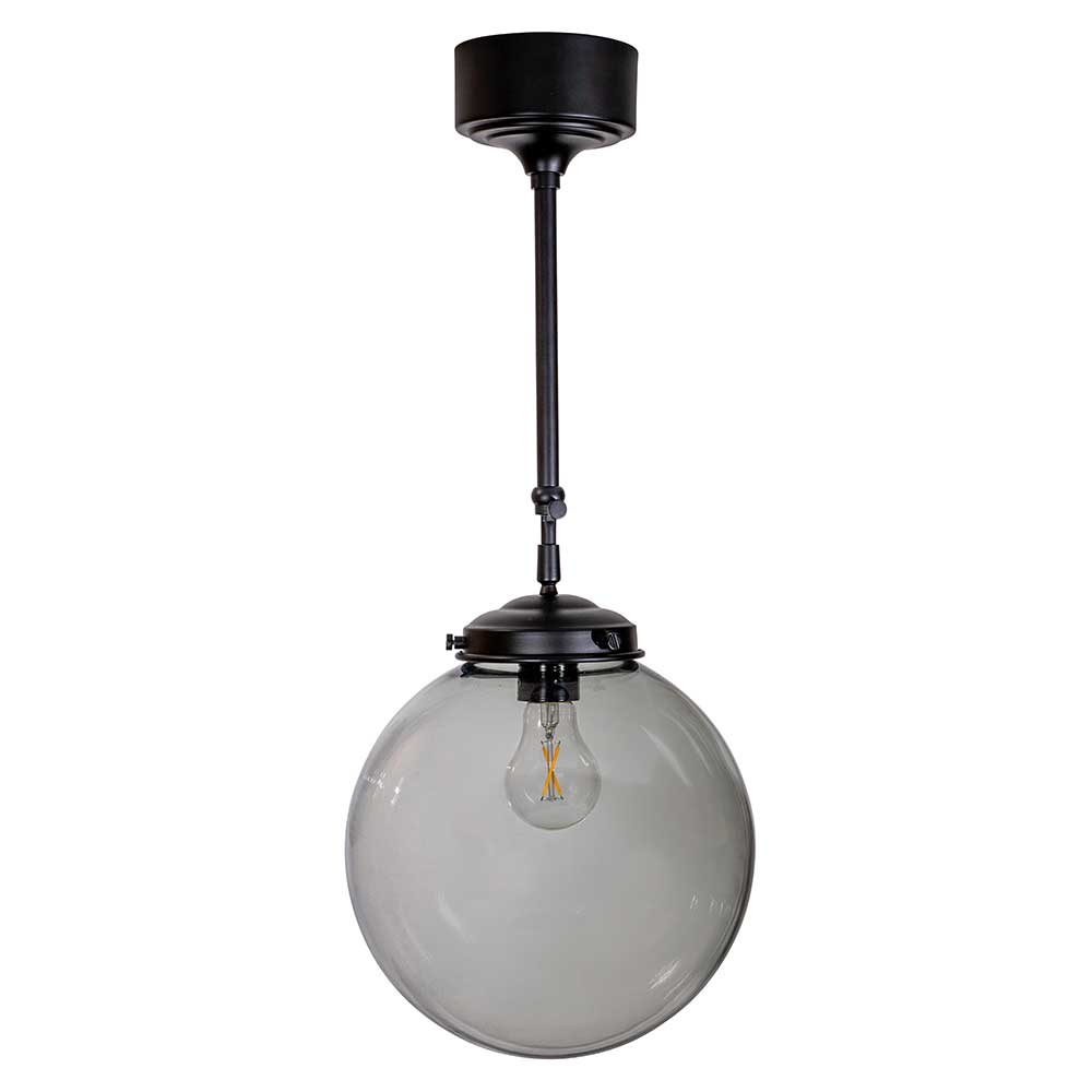 Mora Ø25 Noir plafonnier De Armaturhantverk - La hauteur de la suspension est r&eacute;glable de 35 &agrave; 54 cm.